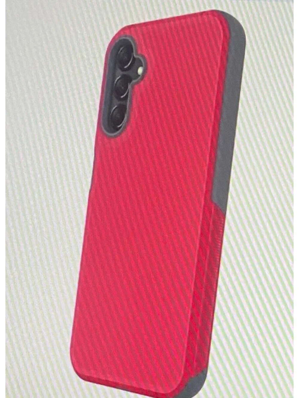 Onn Slim Rugged Case for Samsung Galaxy A14 5G Red/Gray